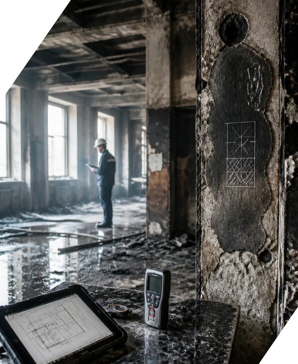 Обследование зданий после пожара в Пугачёве от 15240 р. | ЭкспертизаРоссия